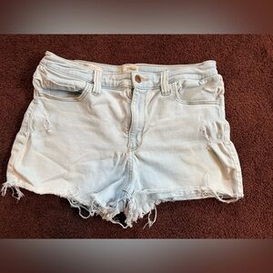 Universal Thread Light Blue Frayed Jean Shorts